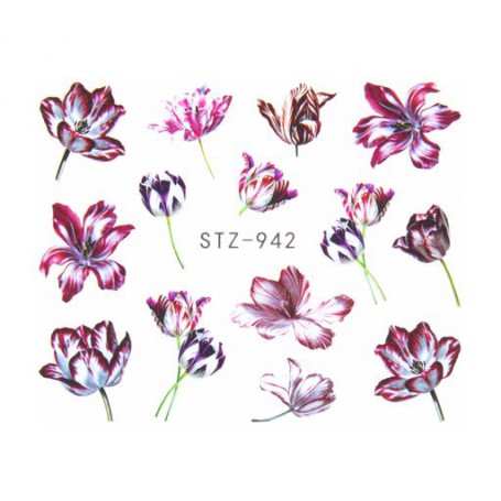 Водные наклейки для ногтей Vizavi Professional STZ (STZ-942)