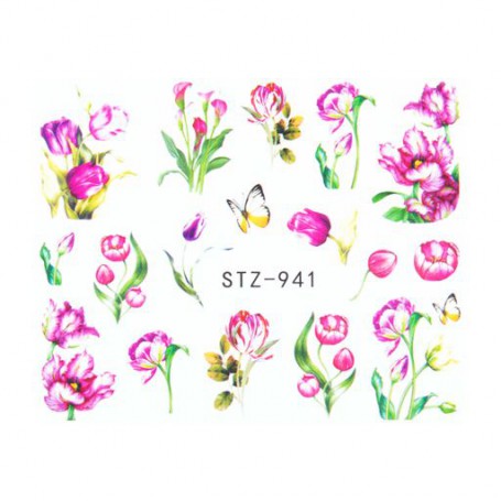 Водные наклейки для ногтей Vizavi Professional STZ (STZ-941)