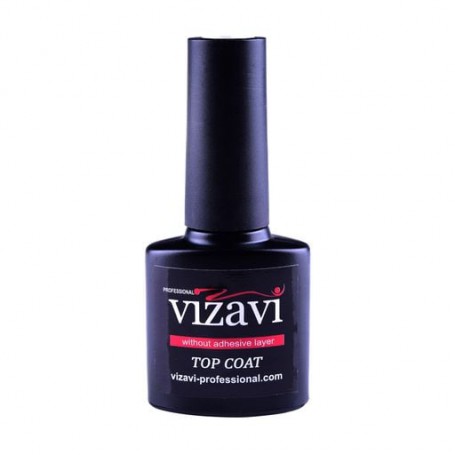 Топ для гель-лака Vizavi Professional Top Coat без липкого слоя VTC-01, 7.3 мл