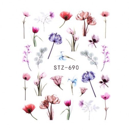 Водные наклейки для ногтей Vizavi Professional STZ-690