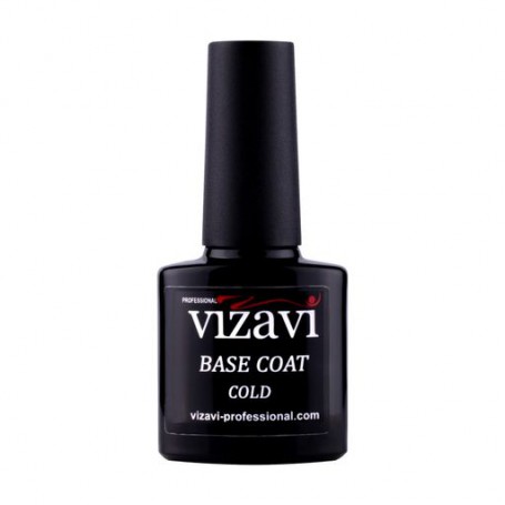 Каучуковое базовое холодное покрытие для гель-лака Vizavi Professional Base Coat Cold VRB-02, 7.3 мл