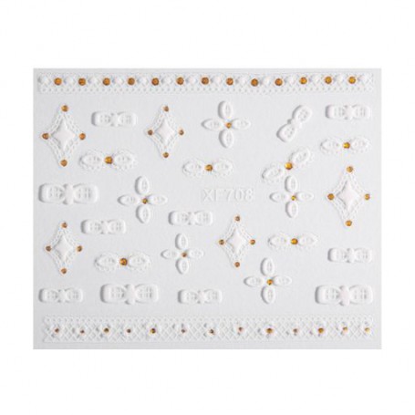 Наклейки для ногтей Vizavi Professional 3D XF-708