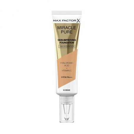 Тональна основа для лица Max Factor Miracle Pure Skin-Improving Foundation SPF 30 PA+++, 55 Beige, 30 мл