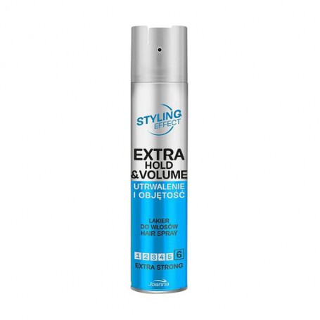 Лак для волос Joanna Styling Effect Extra Hold & Volume Объем, с морским коллагеном, экстрасильная фиксация, 250 мл