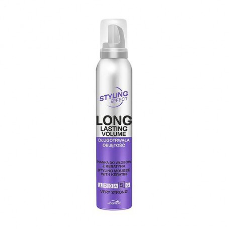 Мусс для волос Joanna Styling Effect Long Lasting Styling Mousse With Keratin Very Strong с кератином, очень сильная фиксация, 1