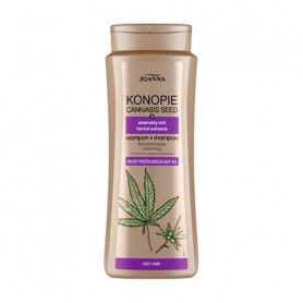 Очищающий шампунь Joanna для жирных волос, с семенами конопли, 400 мл