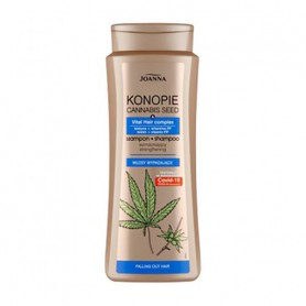 Укрепляющий шампунь Joanna против выпадения волос, с семенами конопли, биотином и витаминами PP, 400 мл