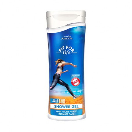 Гель для душа и шампунь 4 в 1 Joanna Fit For Life 4in1 Shower Gel, 300 мл