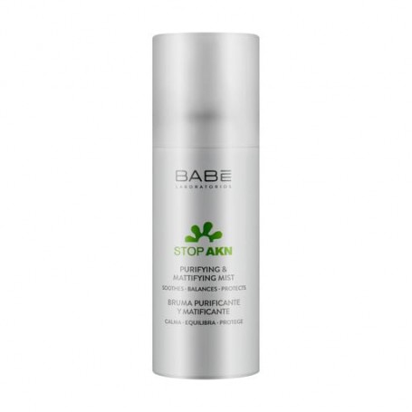 Матирующий увлажняющий спрей для лица Babe Laboratorios Stop AKN Purifying & Mattifying Mist против высыпаний, 75 мл