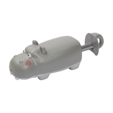 Развивающая игрушка для купания Lindo брызгалка, от 1 года, Бегемот (8366-47A)