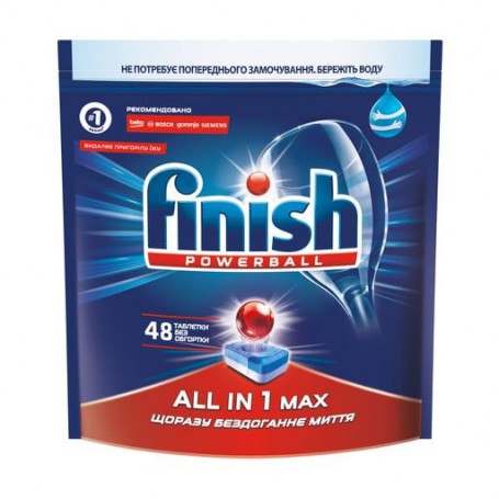 Таблетки для посудомоечных машин Finish Powerball All in 1, 48 шт