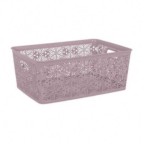 Корзина для хранения без крышки Violet House 0504 Ажур Powder, 14 л