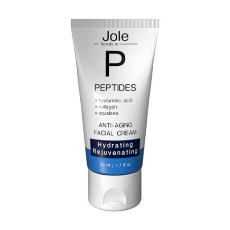 Антивозрастной крем для лица Jole Peptides Anti-Aging Facial Cream с гиалуроновой кислотой, пептидами и коллагеном, 50 мл