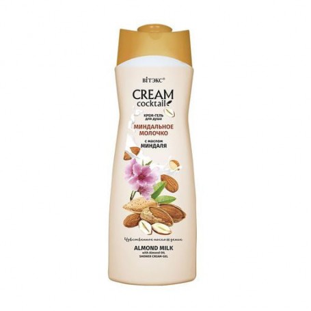 Крем-гель для душа Вітэкс Cream Cocktail Миндальное молочко с маслом миндаля, 515 мл