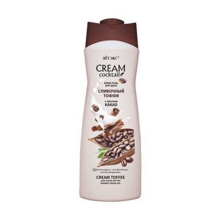 Крем-гель для душа Вітэкс Cream Cocktail Сливочный тоффи с маслом какао, 515 мл