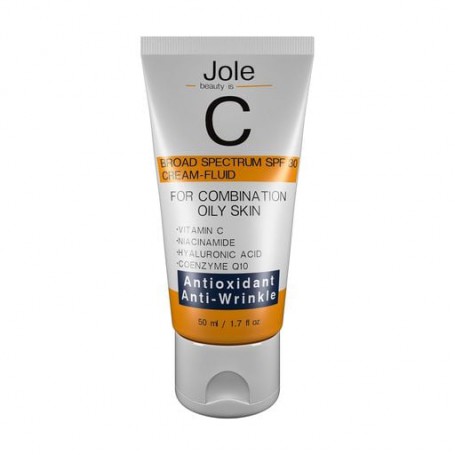 Легкий солнцезащитный крем для лица Jole Antioxidant Fluid Sunscreen SPF 30 Cream-Fluid, 50 мл