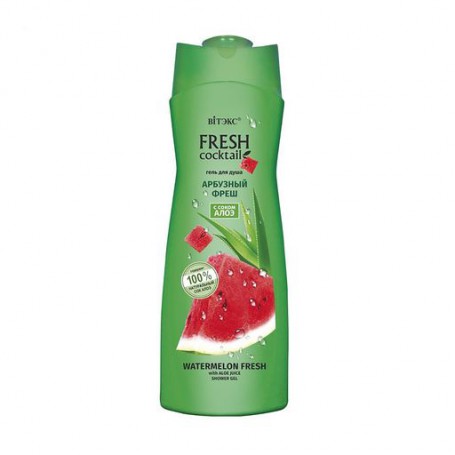 Гель для душа Вітэкс Fresh Cocktail Арбузный фреш с соком алоэ, 500 мл