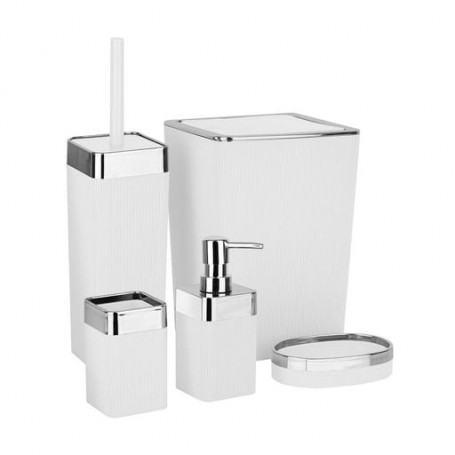 Набор для ванной 5 в 1 Violet House 0175 White