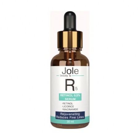 Сыворотка для лица Jole Retinol 5 Serum с ретинолом 0.5%, ниацинамидом и центеллой, 30 мл