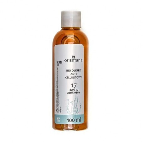 Антицеллюлитное масло для тела Orientana Anti Cellulite Bio Oil 17 Ayurvedic Herbs 17 растений Аюрведы, 100 мл