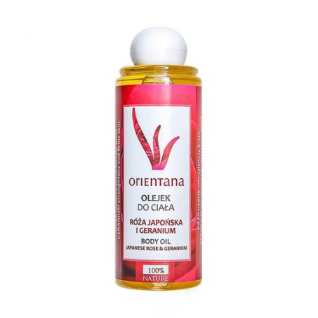 Масло для тела Orientana Japanese Rose & Geranium Body Oil Японская роза и герань, 210 мл