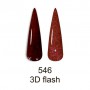 Светоотражающий гель-лак для ногтей Canni Disco 3D Flash 546 бордо, 7.3 мл