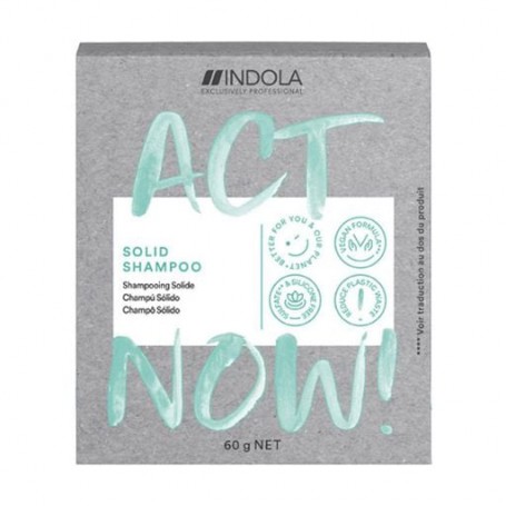 Твердый шампунь для волос Indola Act Now Solid Shampoo, 60 г