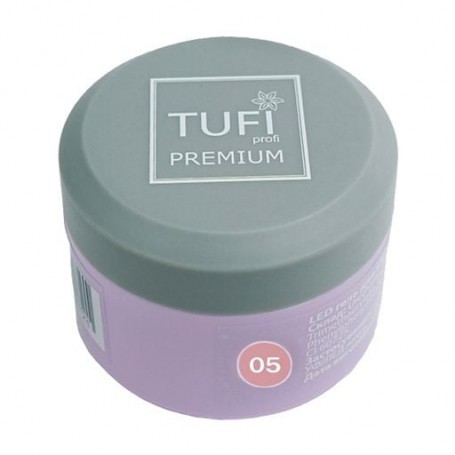 LED-гель для наращивания ногтей Tufi Profi Premium Gel 05 Strawberry, 30 г