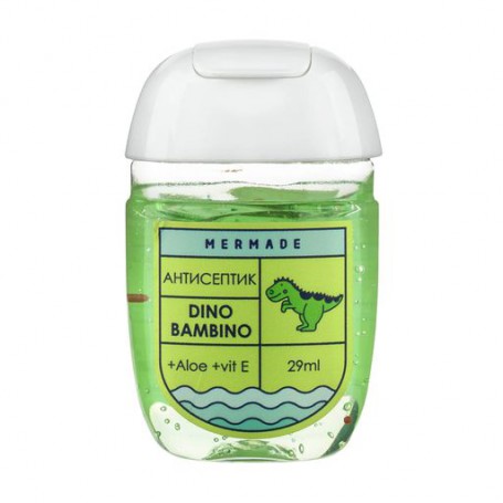 Антисептик для рук Mermade Dino Bambino (этиловый спирт 70%), 29 мл