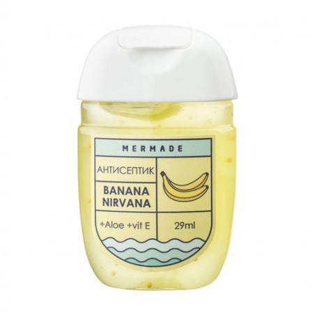 Антисептик для рук Mermade Banana Nirvana (этиловый спирт 70%), 29 мл
