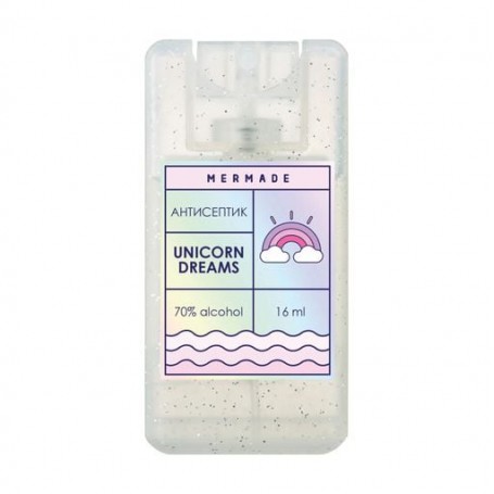Антисептик-спрей для рук Mermade Unicorn Dreams (этиловый спирт 70%), 16 мл