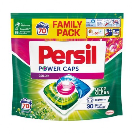 Капсулы для стирки Persil Power Caps Color Deep Clean, 70 стирок, 70 шт (дойпак)