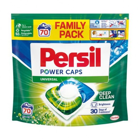 Капсулы для стирки Persil Power Caps Universal Deep Clean, 70 стирок, 70 шт (дойпак)