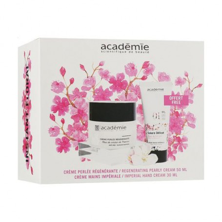 Подарочный набор для лица Academie Floral Instant Box Вишневый цвет Прованса (крем для лица, 50 мл + крем для рук, 30 мл)