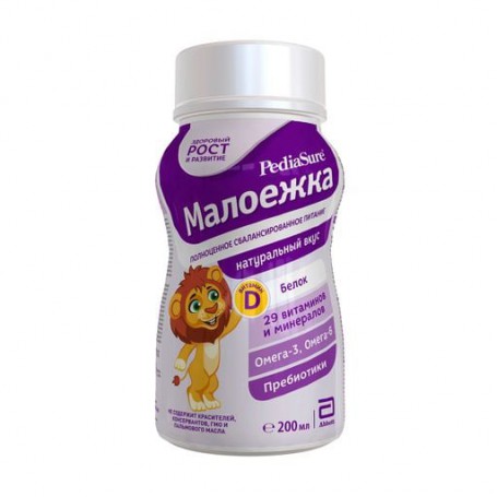 Детский напиток PediaSure Малоежка натуральный вкус, от 1 года, 200 мл (Товар критического импорта)