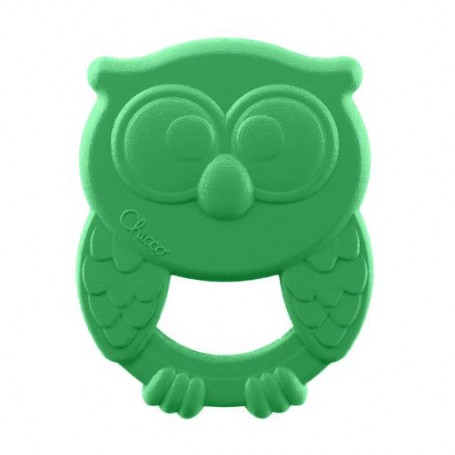 Детский прорезыватель для зубов Chicco Eco+ Сова, зеленый, от 3 до 18 месяцев (10489.00.01)