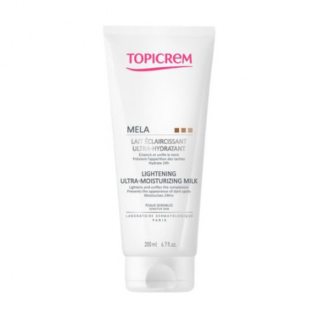 Осветляющее ультра-увлажняющее молочко для тела Topicrem Mela Lightening Ultra-Moisturizing Milk, 200 мл