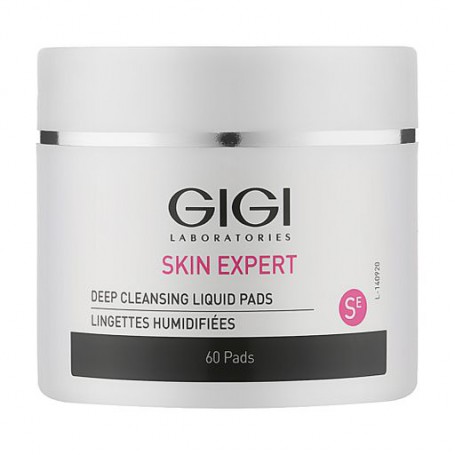 Влажные спонжи для пилинга Gigi Derma Clear Deep Cleansing Liquid Pads с кислотой, 60 шт