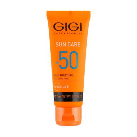 Защитный увлажняющий крем Gigi Sun Care Daily Moist Active Anti-Age SPF 50 для всех типов кожи лица, 75 мл