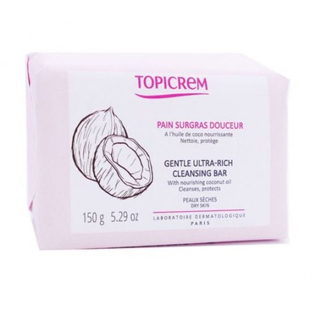 Нежное очищающее мыло для лица и тела Topicrem Gentle Ultra Rich Cleansing Bar, 150 г