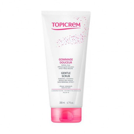 Мягкий скраб для лица и тела Topicrem Gentle Scrub Skin Renewal Effect для чувствительной кожи, 200 мл