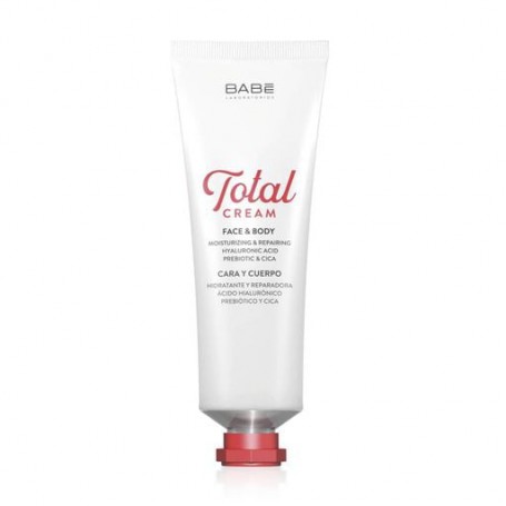 Мультифункциональный крем для чувствительной кожи лица и тела BABE Laboratorios Total Cream Face & Body с усиленным восстанавлив