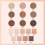 Палетка теней для век Zeesea Nine-Color Stunning Crystal Eyeshadow Palette, Caramel Chestnut, 8.4 г