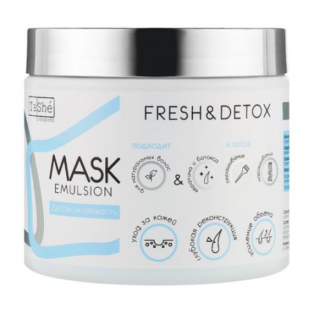Маска-детокс для волос TaShe Professional Mask Emulsion Fresh & Detox, 500 мл