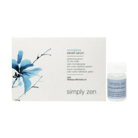Нормализующая сыворотка Simply Zen Normalizing Benefit Serum для жирной кожи головы, с маслом мелиссы, 12*5 мл