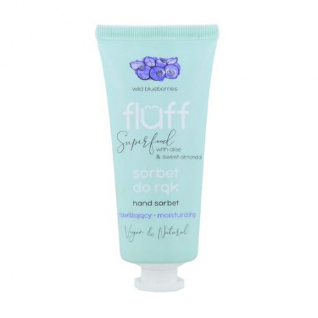Увлажняющий крем для рук Fluff Superfood Sorbet Hand Cream Wild Blueberries Лесные ягоды, 50 мл