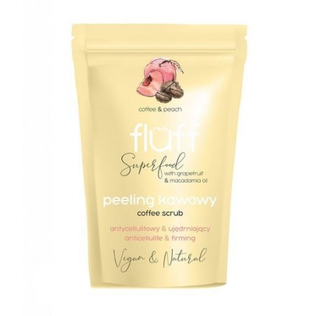 Сухой пилинг для тела Fluff Coffee Scrub Coffee & Peach Кофе и персик, 100 г