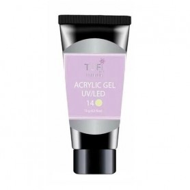 Акрил-гель для ногтей Tufi Profi Premium Acrylic Gel UV/LED, 14 Лимонный курд, 15 г