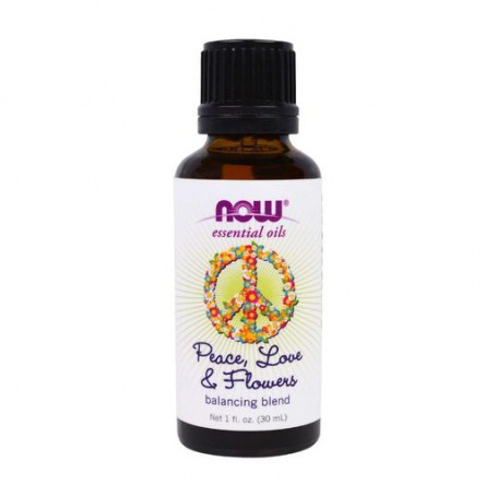 Смесь эфирных масел Now Foods Essential Oils Peace, Love & Flovers Balancing Blend, 30 мл
