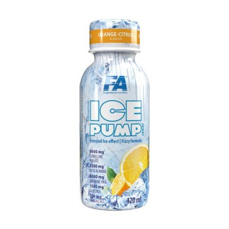 Пищевая добавка предтренеровочный комплекс в жидкости Fitness Authority Ice Pump Shot Апельсин-цитрус, 120 мл